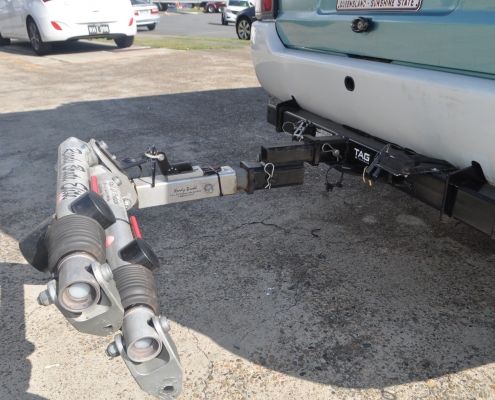 Tow hitch to tow car